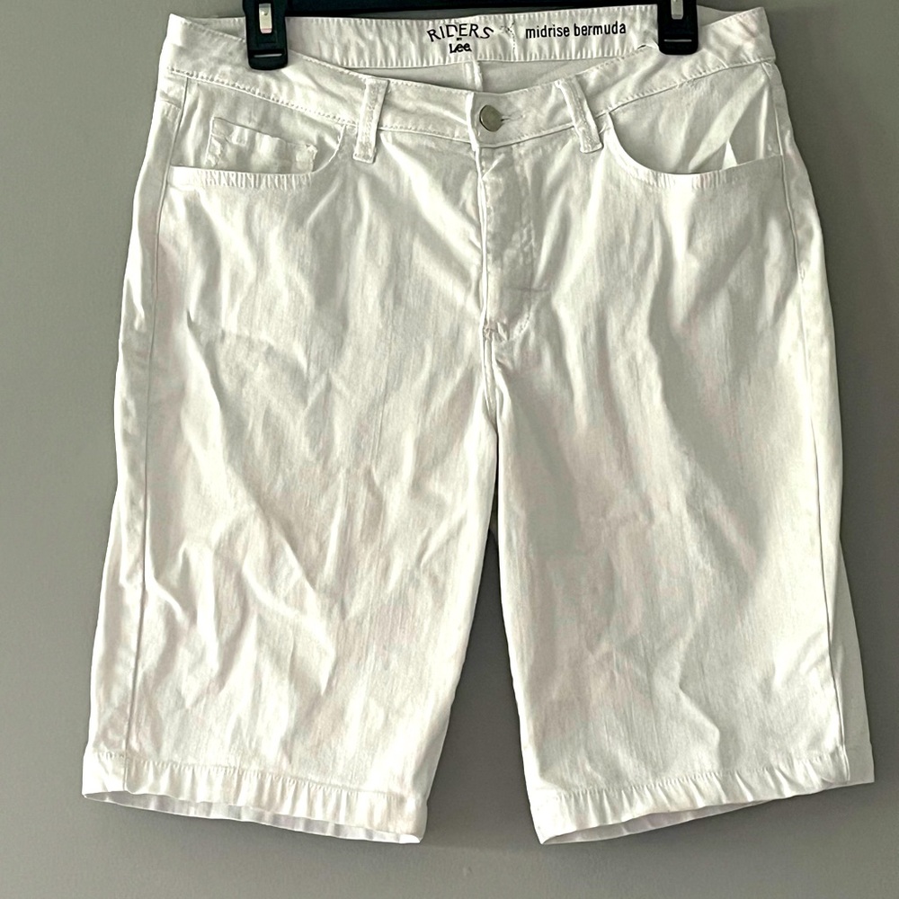 Riders By Lee Midrsie Bermuda Shorts Summer Spring Break White Beach